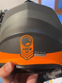 Casco cross con mascherina