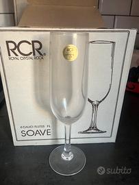 calici bicchieri vintage RCR cristallo