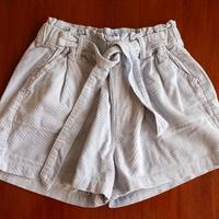 Pantalone corto bambina 6 anni velluto
