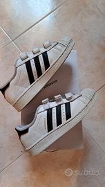 NATALE!!! BAMBINO Adidas SUPERSTAR bianche n. 32