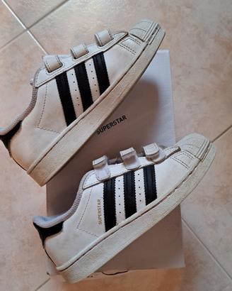 NATALE!!! BAMBINO Adidas SUPERSTAR bianche n. 32