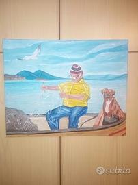 Quadro olio su tela.