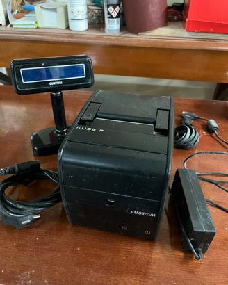 Stampante fiscale Custome Kube F con schermo