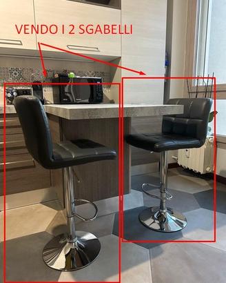Sgabelli bancone penisola telescopici 65 - 75 cm