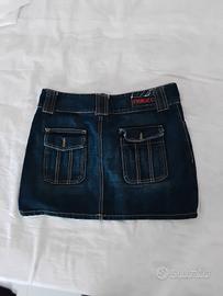 minigonna in jeans  vintage fiorucci