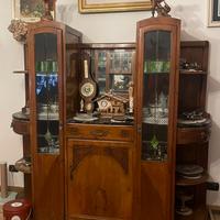 Credenza massiccio ciliegio stile liberty