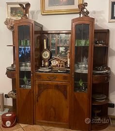 Credenza massiccio ciliegio stile liberty