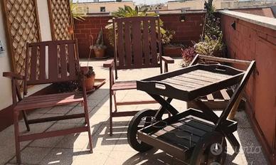 Kit da giardino 2 poltrone + carrello Hillerstorp 