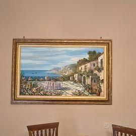 quadri su tela con cornice in legno 