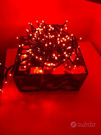 Luci natalizie 180 LED rosse – Catena luminosa