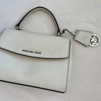 Borsa in saffiano, colore bianco, Michael Kors