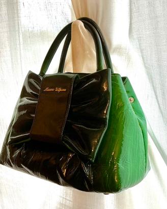 Borsa venice verde e nera