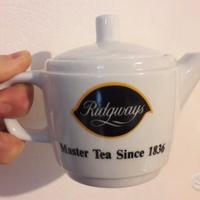 VECCHIA TEIERA PUBBLICITARIA "RIDGWAYS" VINTAGE 