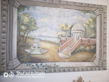 Quadro trompe-l'oeil su tela