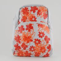 Zainetto bimba Kelme bianco con fiori arancioni