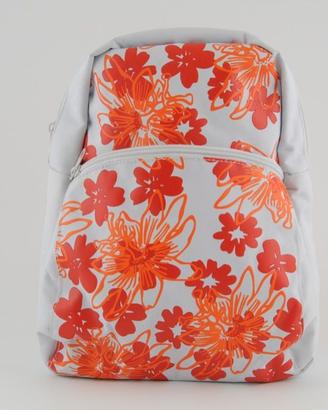 Zainetto bimba Kelme bianco con fiori arancioni