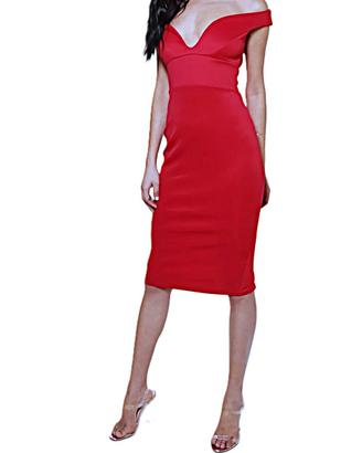 Tubino rosso Boohoo