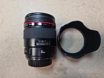 Ottica Canon 35mm f 1.4 - attacco EF