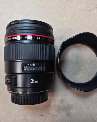 Ottica Canon 35mm f 1.4 - attacco EF