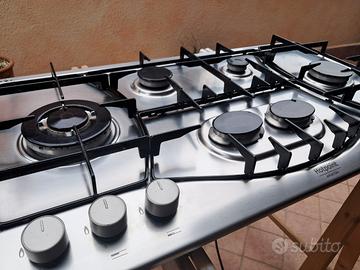 Piano cottura Ariston Hotpoint 90cm 6 fuochi