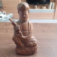Antica statua in legno divinità Guanyn (Cina)