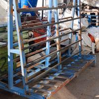 Cavalletto, staggera porta vetro ,lamierati 