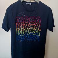 T.shirt Blue con stampe tg. M  marca Follow Up