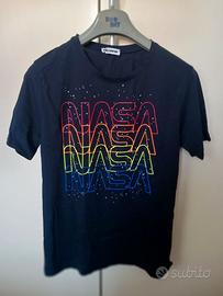 T.shirt Blue con stampe tg. M  marca Follow Up