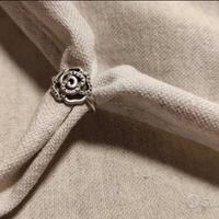 Anello Pandora in argento a forma di rosa