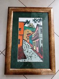 QUADRO CON CASE COLORATE