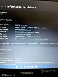 Notebook Toshiba ricondizionato pronto all'uso