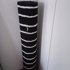 tappeto nero e bianco 133*195 come nuovo