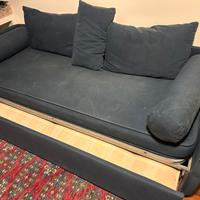 Divano letto blu