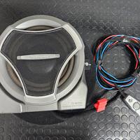 subwoofer auto amplificato con supporto baule 