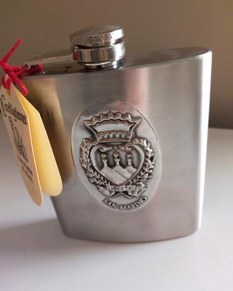 Fiaschetta acciaio San Marino da collezione 