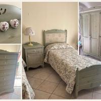 Caneretta in abete verde salvia stile shabby
