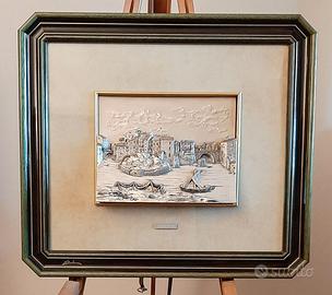 Quadro in rilievo ARGENTO certificato BRUMAL