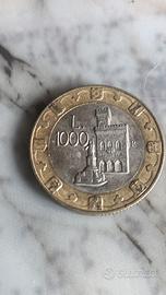 1000 LIRE SAN MARINO 1997 millennio costruz castel