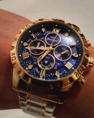 Orologio cronografo Poedagar uomo. Nuovo con catel