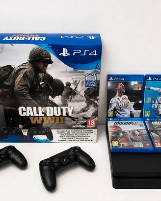 PS4 Slim 1TB + 2 controller originali + 4 giochi