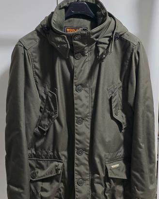Giaccone Woolrich,  verde militare  tg. M