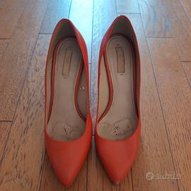Scarpa con tacco Rosso Corallo, Zara