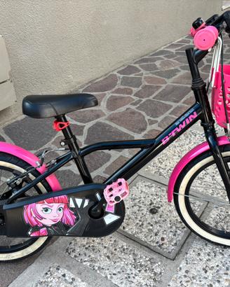 Bici bimba bambina  ruota 16 btwin+ruotine