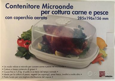 2 Contenitori per cottura al vapore per microonde