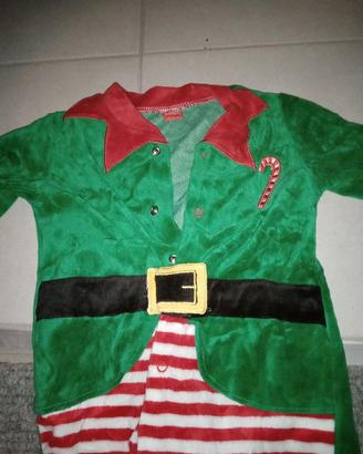 Pigiama tuta baby neonati bambino elfo natalizio