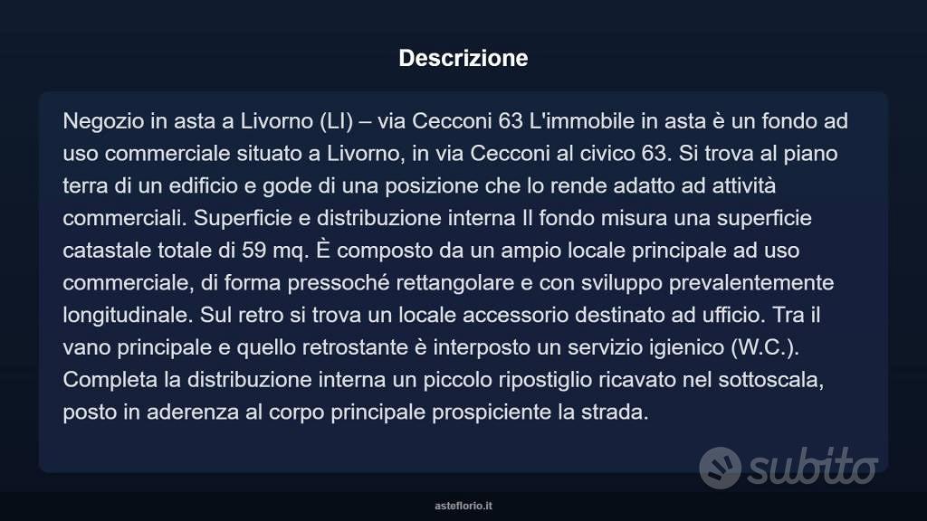 Immobile in asta di 59 m² a Livorno - Vista 4