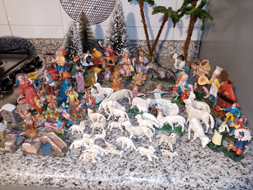 Presepe completo totale 71 pezzi