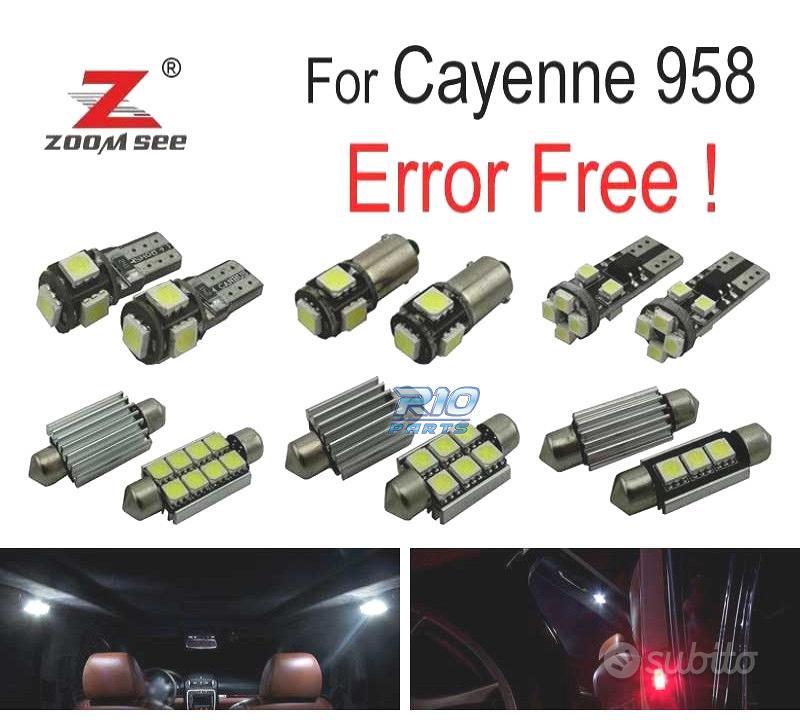 MaXtron Set di illuminazione interna per auto 955 Cayenne 1 (tipo 9PA) blu illuminazione interna set completo