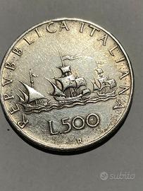 Moneta 500 lite argento