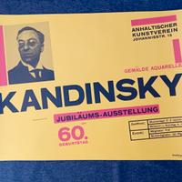 Manifesto poster "Kandinsky 60 anni" Bauhaus Archi